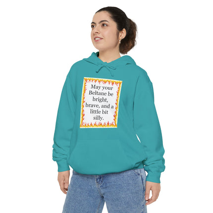 Beltane Blessing Hoodie — "May your Beltane be bright, brave, and a little bit silly"