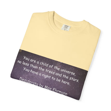 Unisex Inspirational T-Shirt - "You Are a Child of the Universe" Design