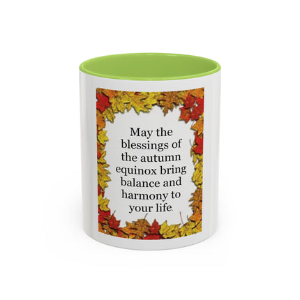 Autumn Equinox Coffee Mug – "May the blessings of the autumn equinox bring balance and harmony to your life"