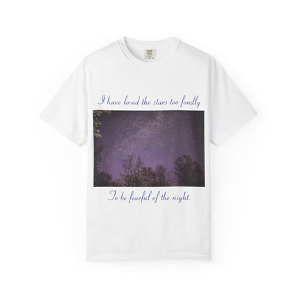 Unisex Starry Night T-Shirt - "I have loved the stars too fondly" Quote