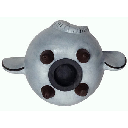 Blue Ceramic Elephant Bank-0