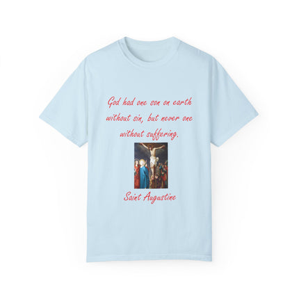 Saint Augustine Quote Tee – Unisex Garment-Dyed Shirt of Faith