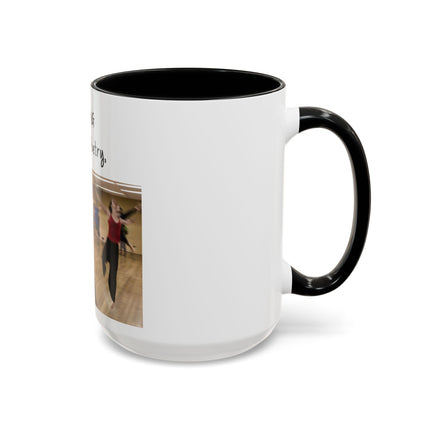 Dancing Is Silent Poetry Accent Coffee Mug — Inspirational Dance Quote Mug