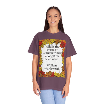 Wordsworth Autumn Quote T-Shirt