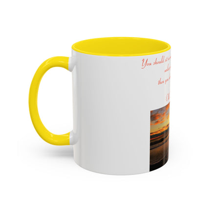 Zen Quote Accent Mug – 11oz Ceramic Cup for Meditation Lovers