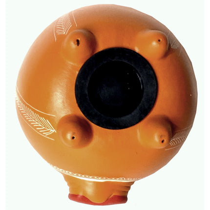 Orange Ceramic Pig Bank-0