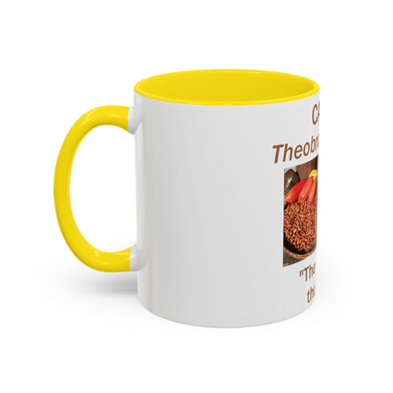 Cacao Accent Mug – "Food of the Gods", 11oz Ceramic