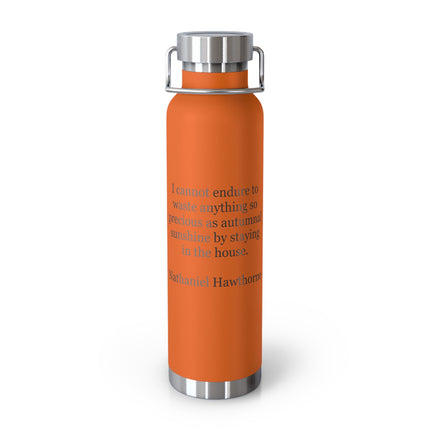 22oz Insulated Bottle – Nathaniel Hawthorne Autumn Quote