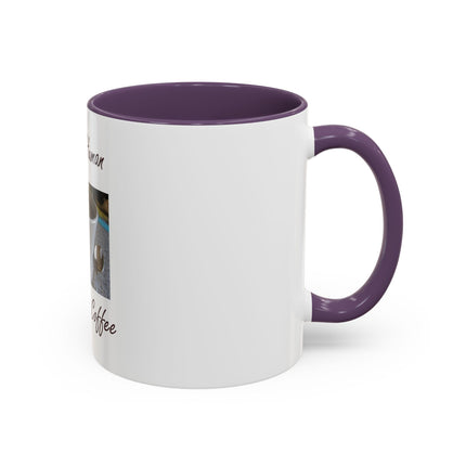 Coffee Mug - "Instant Human Just Add Coffee" Accent Ceramic Mug (11/15oz)