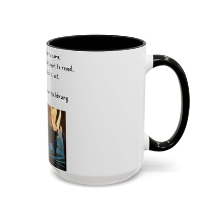 Inspirational Reading Mug – 15oz Ceramic | Burning Book Graphic
