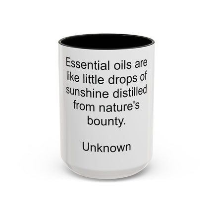 Essential Oils Quote Coffee Mug — “Essential oils are like little drops of sunshine...”