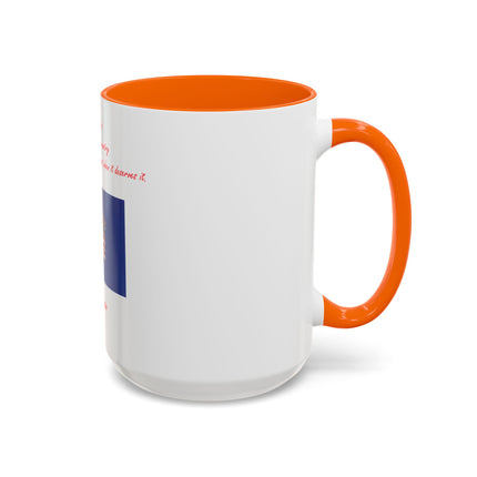 American Flag Accent Coffee Mug — Patriotic Quote by Mark Twain, 11/15oz