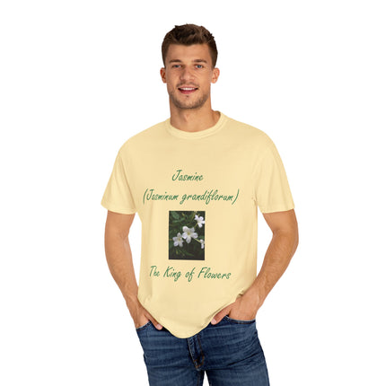 Jasmine Flower Tee – King of Flowers, Unisex Garment-Dyed