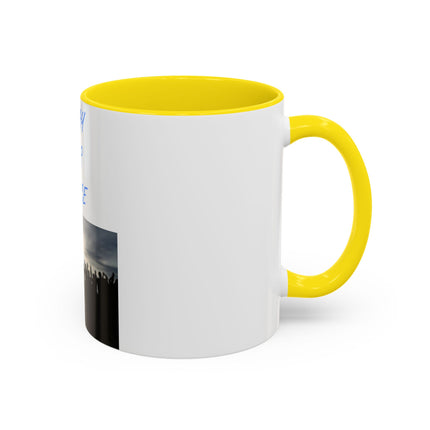 Pray for Peace Accent Coffee Mug – Inspirational – 11oz