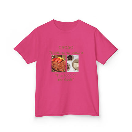 Cacao Kids Cotton Tee – “Food of the Gods” Graphic Shirt