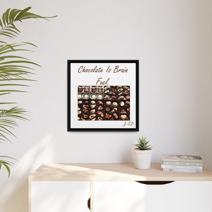 Chocolate Is Brain Fuel Canvas Print