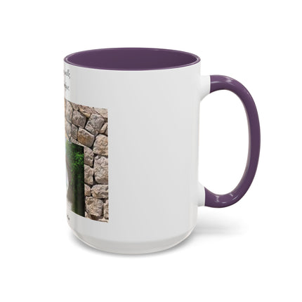 Newton Quote Accent Mug – 15oz Ceramic Cup with Stone Design