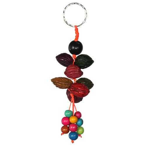 Peach Pit Key Chain from Peru-0
