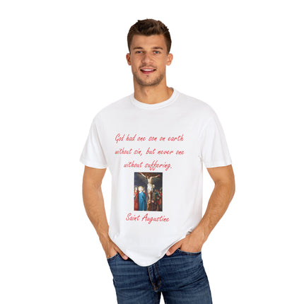 Saint Augustine Quote Tee – Unisex Garment-Dyed Shirt of Faith