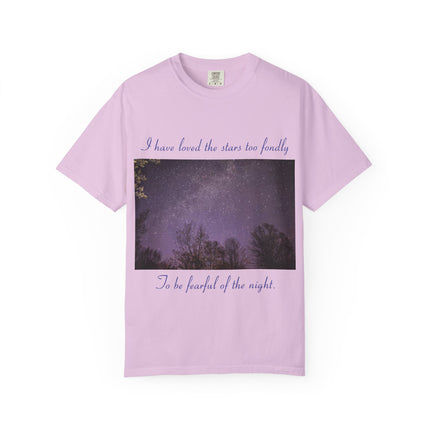 Unisex Starry Night T-Shirt - "I have loved the stars too fondly" Quote