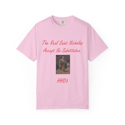 Unisex Garment-Dyed T-shirt - The Real Saint Nicholas Design
