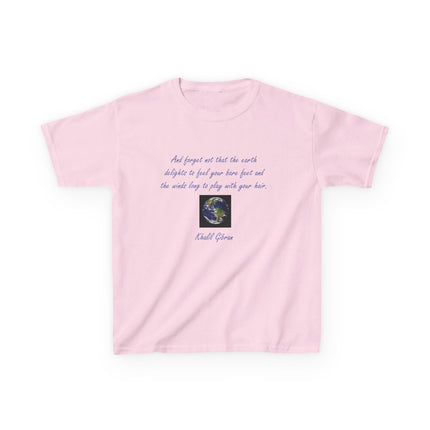 Eco Kids Tee with Khalil Gibran Quote | Earth Day Style
