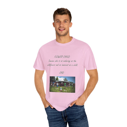 Flower Child Unisex Garment-Dyed T-Shirt – Vintage Inspiration for Free Spirits