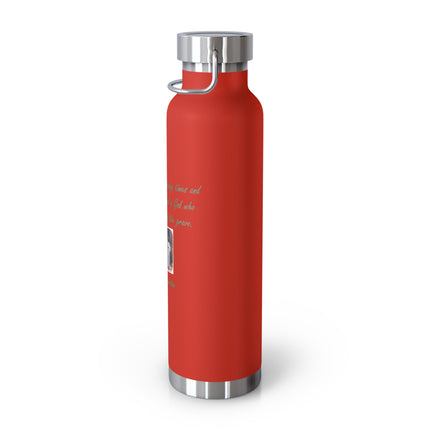 Inspirational Copper Vacuum Insulated Bottle - 22oz | Motivational Quote