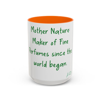 Mother Nature Accent Mug – 15oz Ceramic Cup for Eco Enthusiasts