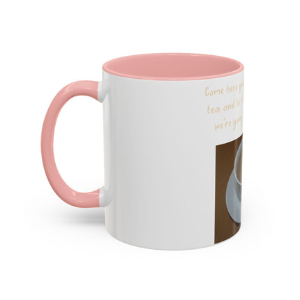 Funny Tea Mug – “Lie to Me” Motivational Accent Ceramic – 11oz