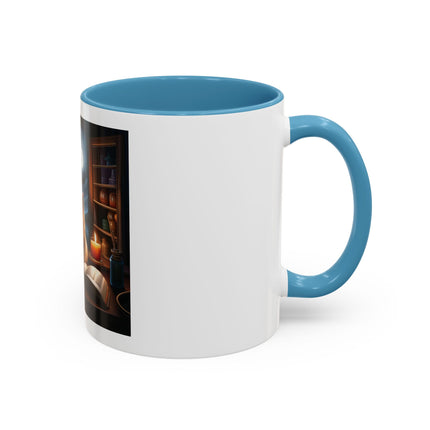 Moonlit Witch Cats Coffee Mug — Gothic Cat Magic Tea Cup (11/15oz)