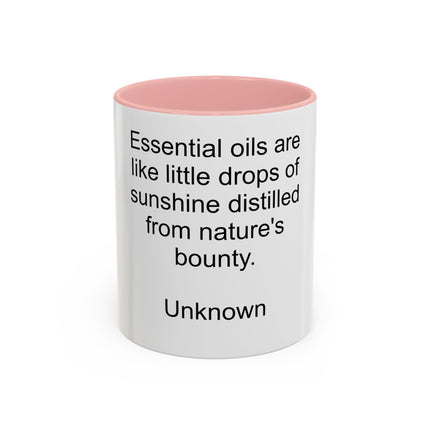 Essential Oils Quote Coffee Mug — “Essential oils are like little drops of sunshine...”