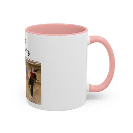 Dancing Is Silent Poetry Accent Coffee Mug — Inspirational Dance Quote Mug