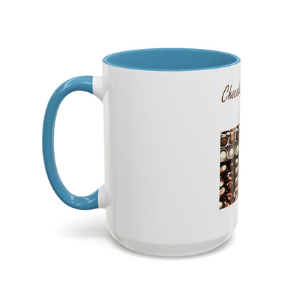 Chocolate Is Brain Fuel Coffee Mug — Chocolate Lovers Accent Mug (11/15oz)