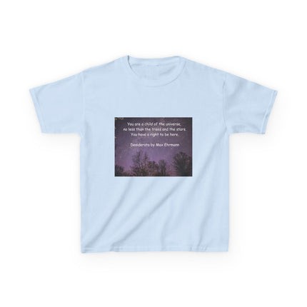 Kids Tee – “Child of the Universe” Quote – Heavy Cotton™
