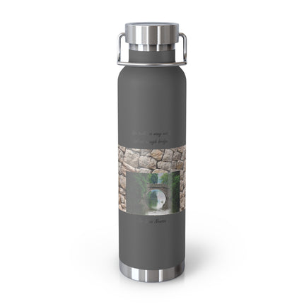 Newton Quote Copper Bottle – 22oz Insulated Flask for Daily Wisdom