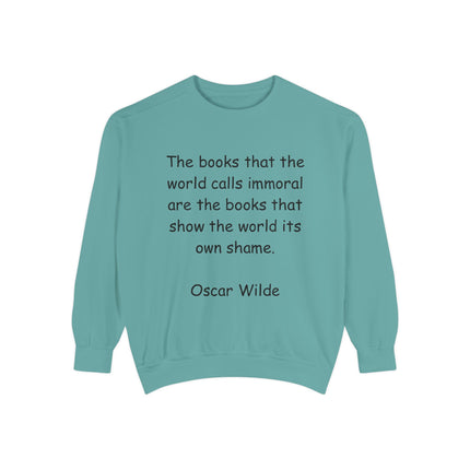 Inspirational Quote Sweatshirt | Oscar Wilde Design