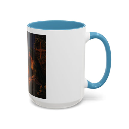 Brigid’s Fire Accent Coffee Mug — Pagan Imbolc Celebration Tea Cup (11/15oz)