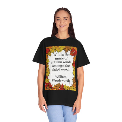 Wordsworth Autumn Quote T-Shirt