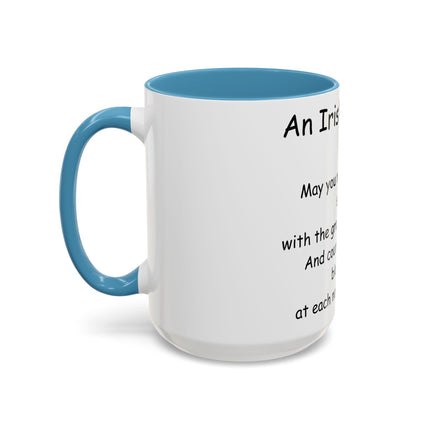Irish Blessing Accent Mug | 15oz Ceramic Gift for Friends & Family