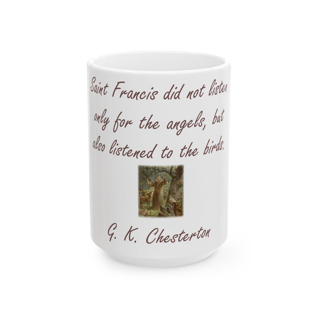 Saint Francis Tribute Mug – Nature Lover’s Ceramic – 15oz