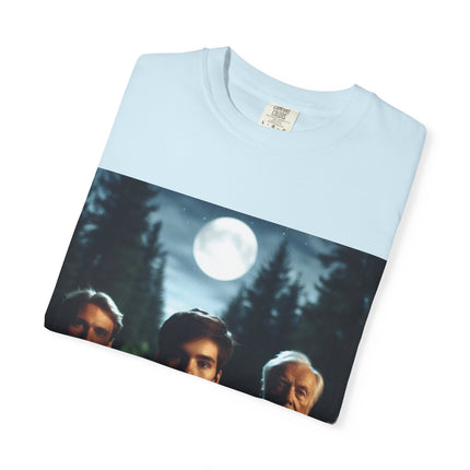 Wiccan God Trio Moonlit Forest T-Shirt — Youth, Father, Sage