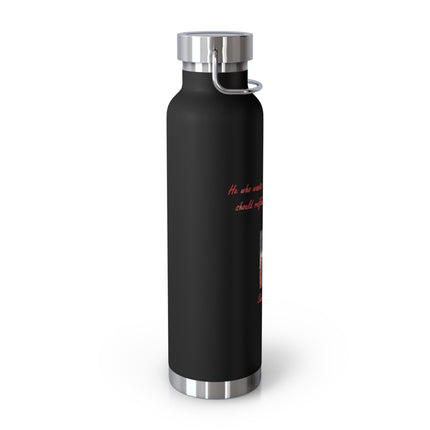 22oz Copper Bottle – Reflect on Jesus – Saint Faustina Design