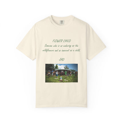 Flower Child Unisex Garment-Dyed T-Shirt – Vintage Inspiration for Free Spirits