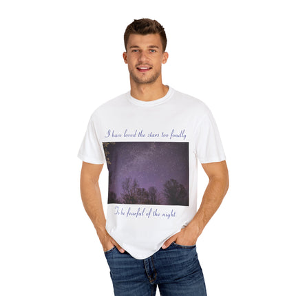 Unisex Starry Night T-Shirt - "I have loved the stars too fondly" Quote