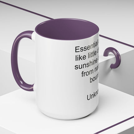 Essential Oils Quote Coffee Mug — “Essential oils are like little drops of sunshine...”