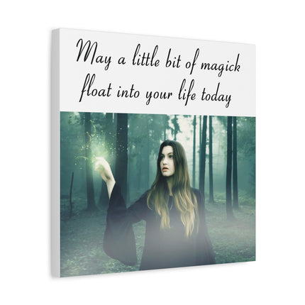 Magick in the Forest Matte Canvas Wall Art — "May a little bit of magick float into your life today"