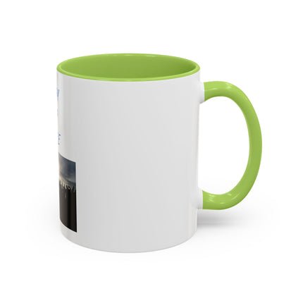 Pray for Peace Accent Coffee Mug — Inspirational Religious Prayer Mug (11/15oz)