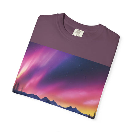 Aurora Lake T-Shirt — Northern Lights Landscape Tee