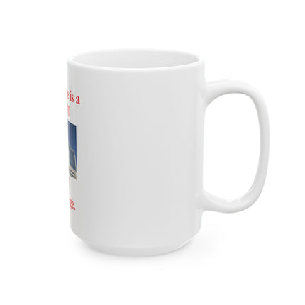 Healthcare Is a Right Ceramic Mug – "Healthcare is a RIGHT NOT a privilege." 11oz/15oz Political Advocacy Coffee Cup
